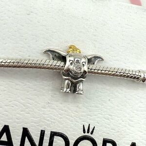 Pandora Silver and Gold Dumbo the  Elephant Charm
